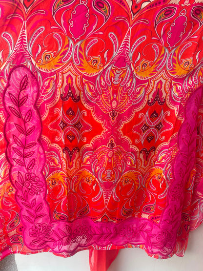 Organza Tuile printed ladies unstitched suit Rc19146