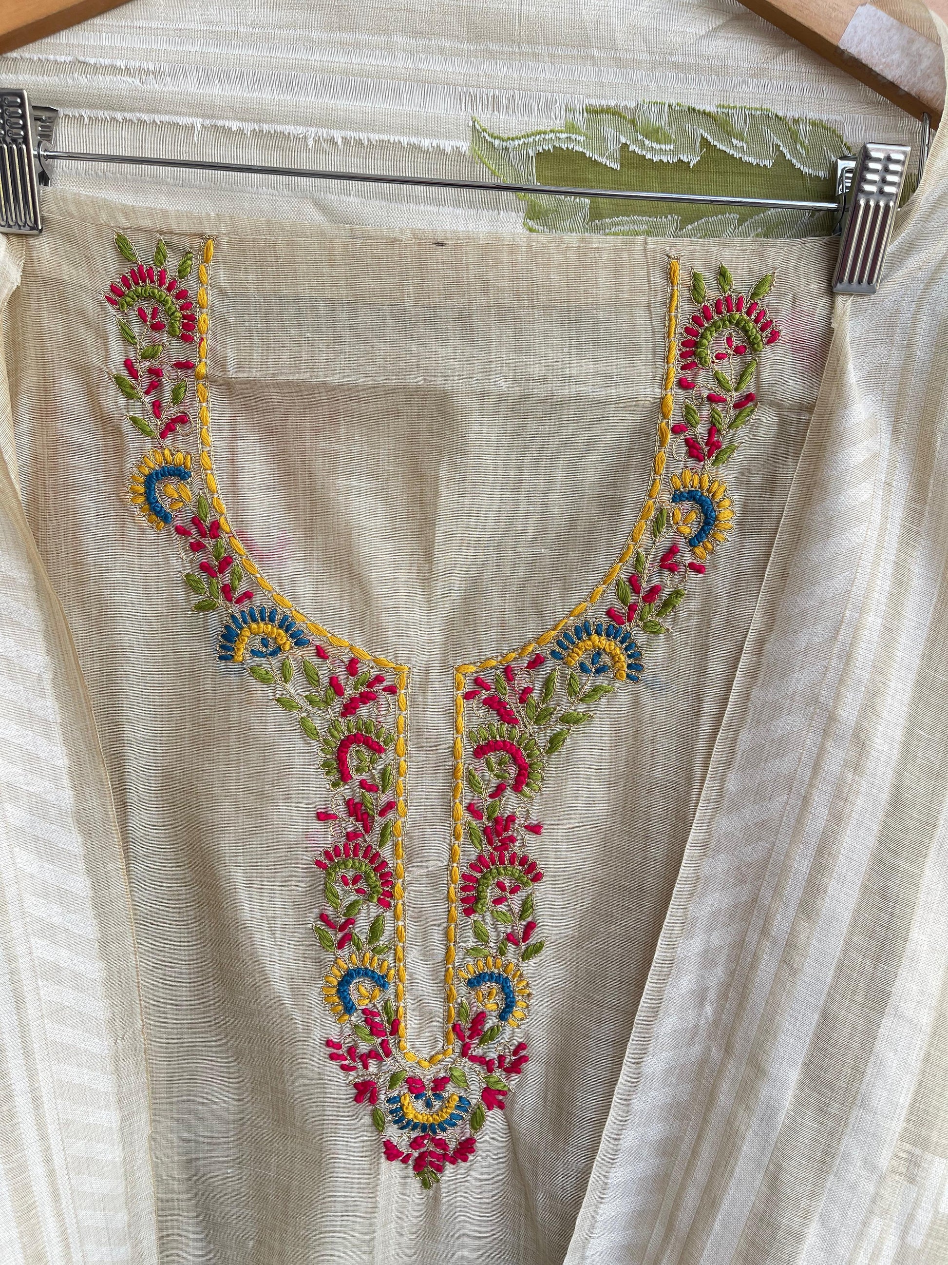 Mul Chanderi Unstitched Ladies Suit RC18566 – view 5