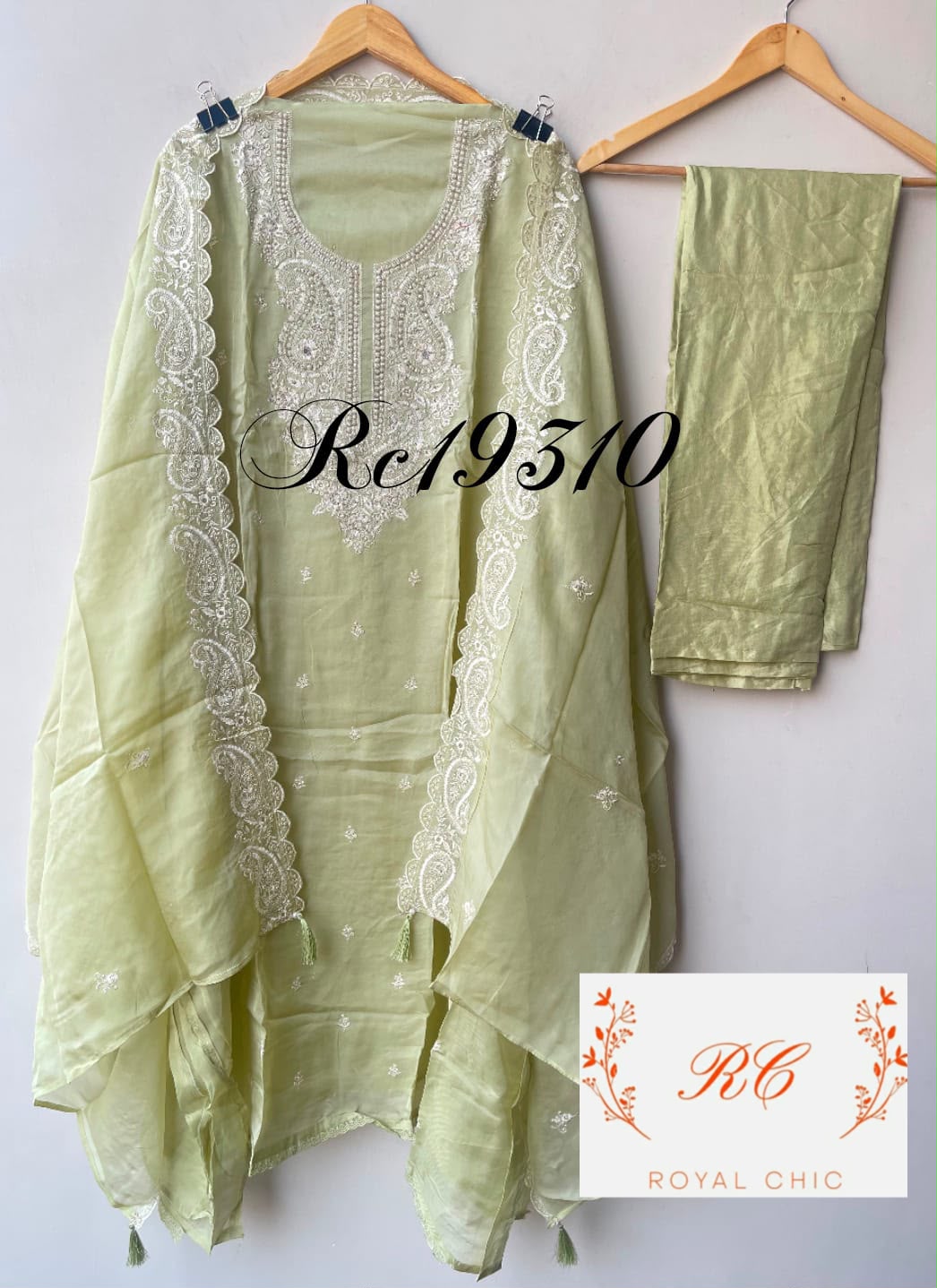 Organza unstitched ladies suit Rc19310 (a)