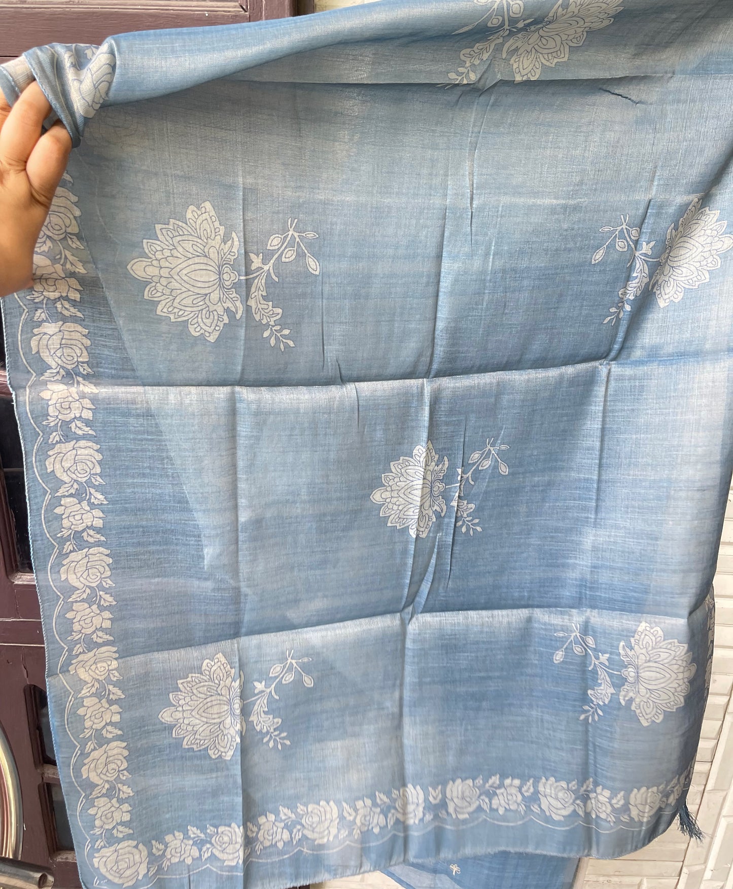 Shimmer self linen printed unstitched ladies suit Rc19290