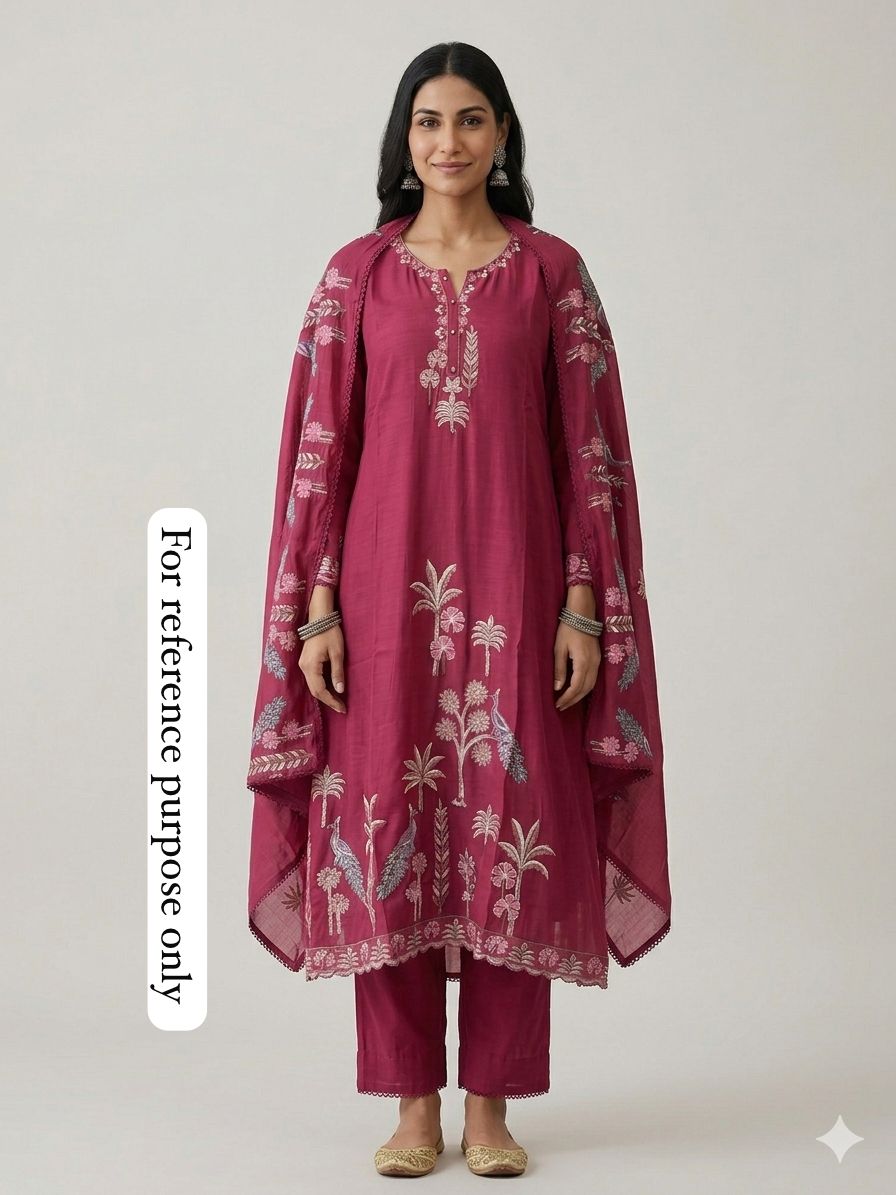 Mul Chanderi Unstitched Ladies Suit RC18890 – view 5