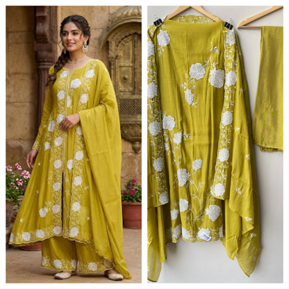 Mul chanderi unstitched ladies suit Rc19326 (a)
