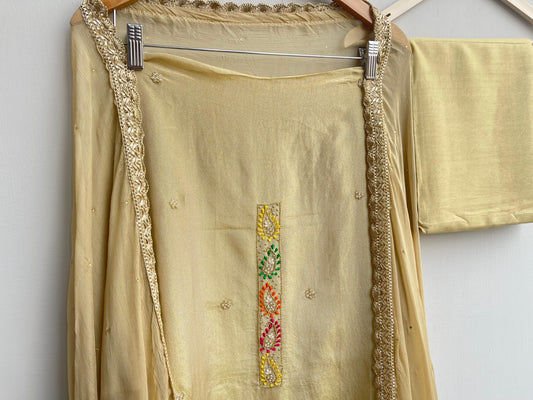 Shimmer Silk Unstitched Ladies Suit RC-18295