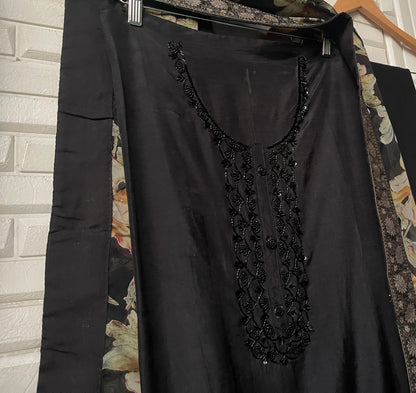 Muslin silk unstitched ladies suit Rc17471