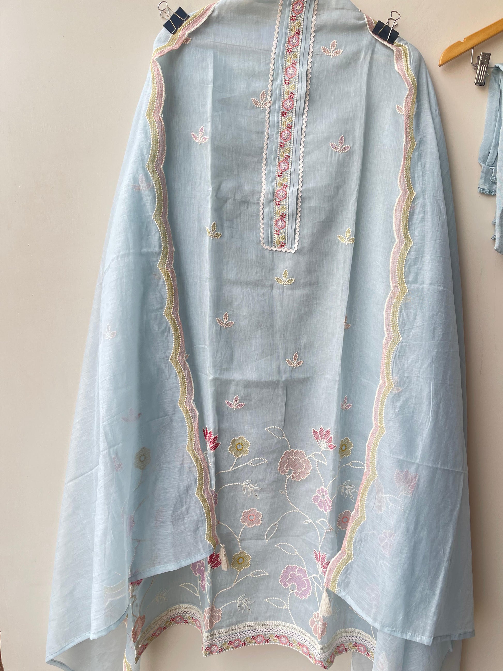 Pure Self Mul Chanderi Ladies Unstitched Suit RC-18873 – view 5