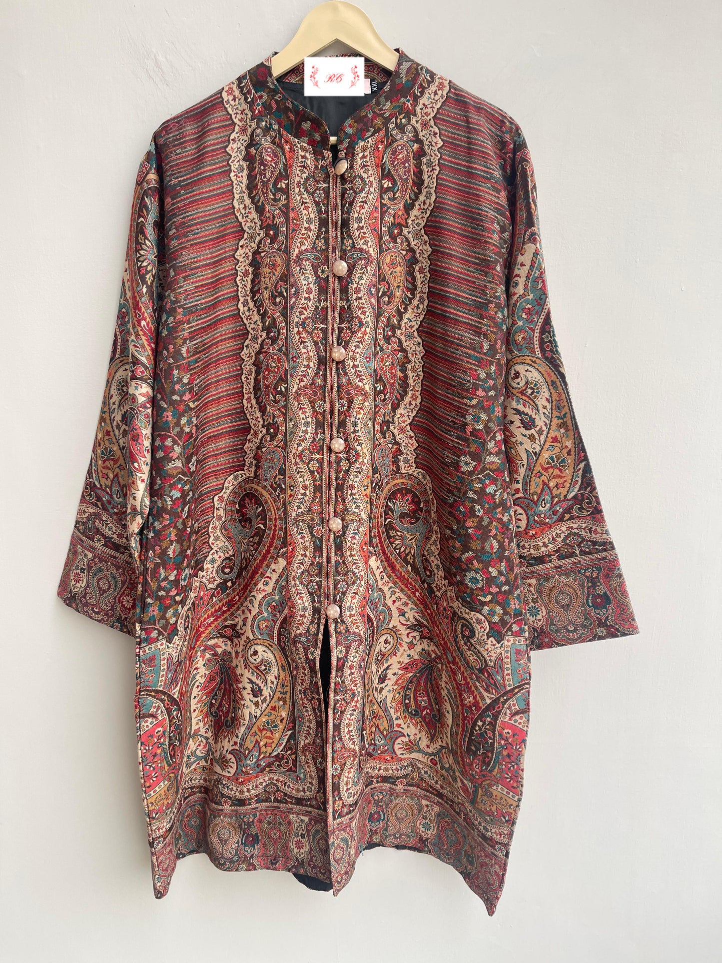 Jacquard woven stitched winter wear jacket  Rc17992