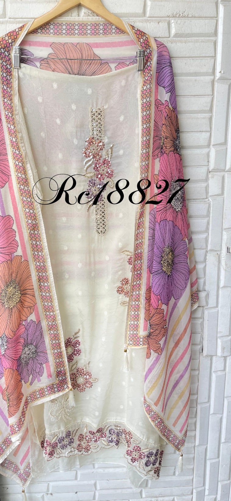 Banarasi Organza Unstitched Ladies Suit RC-18827 – view 9