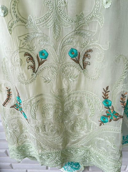 Organza unstitched ladies suit Rc17778 (a)