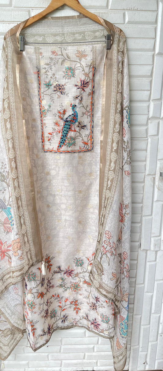 Kota unstitched ladies suit Rc17308