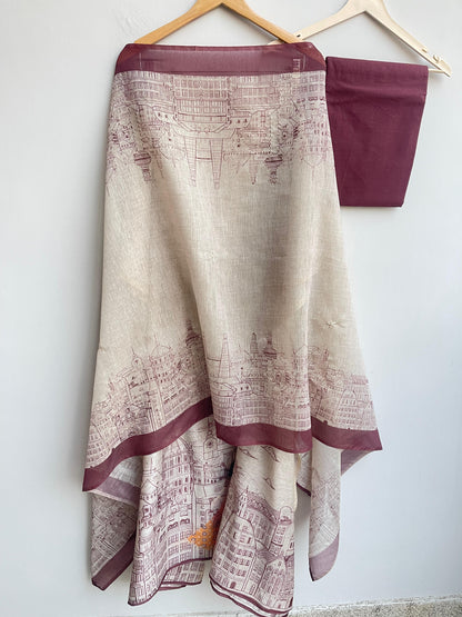 Mul Chanderi Unstitched Ladies Suit RC-18077 – view 4