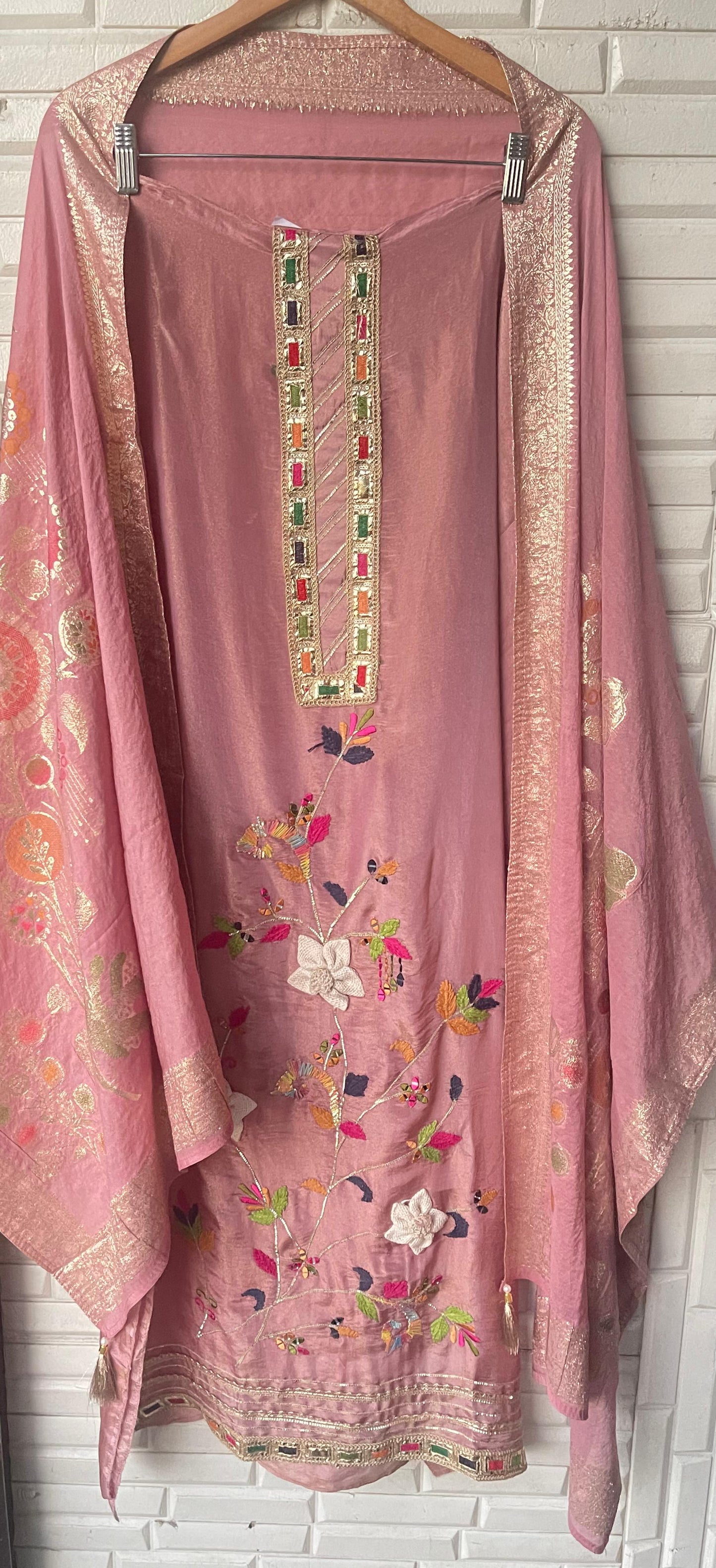 Shimmer silk unstitched ladies suit Rc17716 (a)