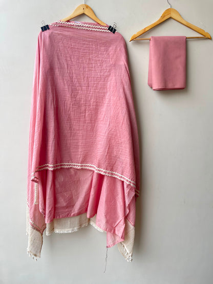 Mul chanderi applique work unstitched ladies suit Rc19172 (a)