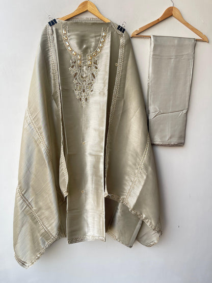 Shimmer giraffe silk ladies unstitched suit Rc19346 (a)