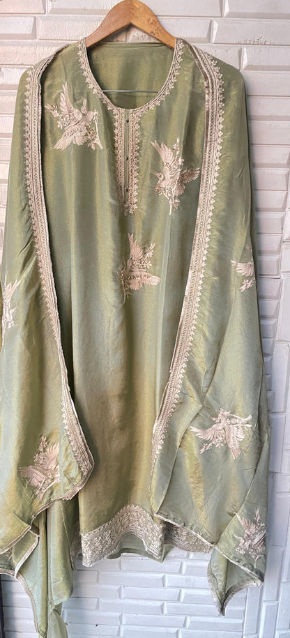 Shimmer silk unstitched ladies suit Rc17582 (b)