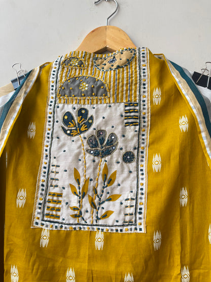 Cotton Weaving Unstitched Ladies Suit with Mirror Work RC-19019(B) - Royal Chic by Priti (photo 3)
