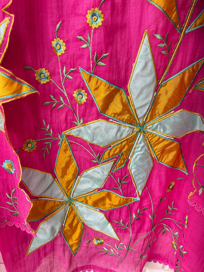 Mul chanderi unstitched ladies suit Rc17377 (a)