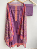 Mul Chanderi Unstitched Ladies Suit RC-18176