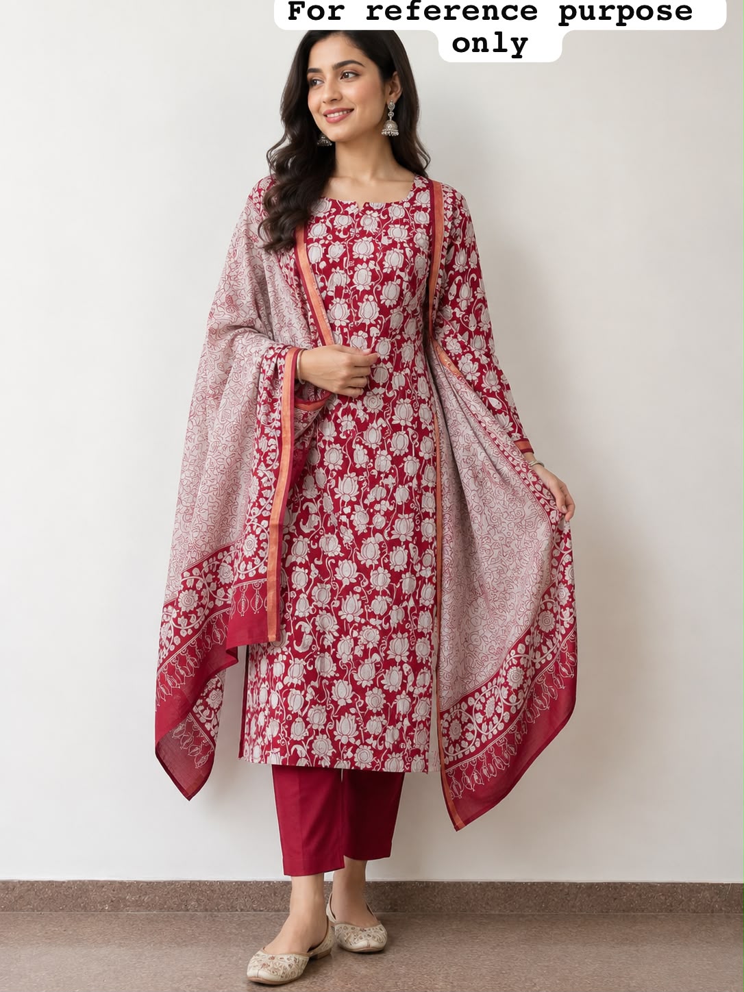 Soft mul chanderi printed ladies unstitched suit Rc19030