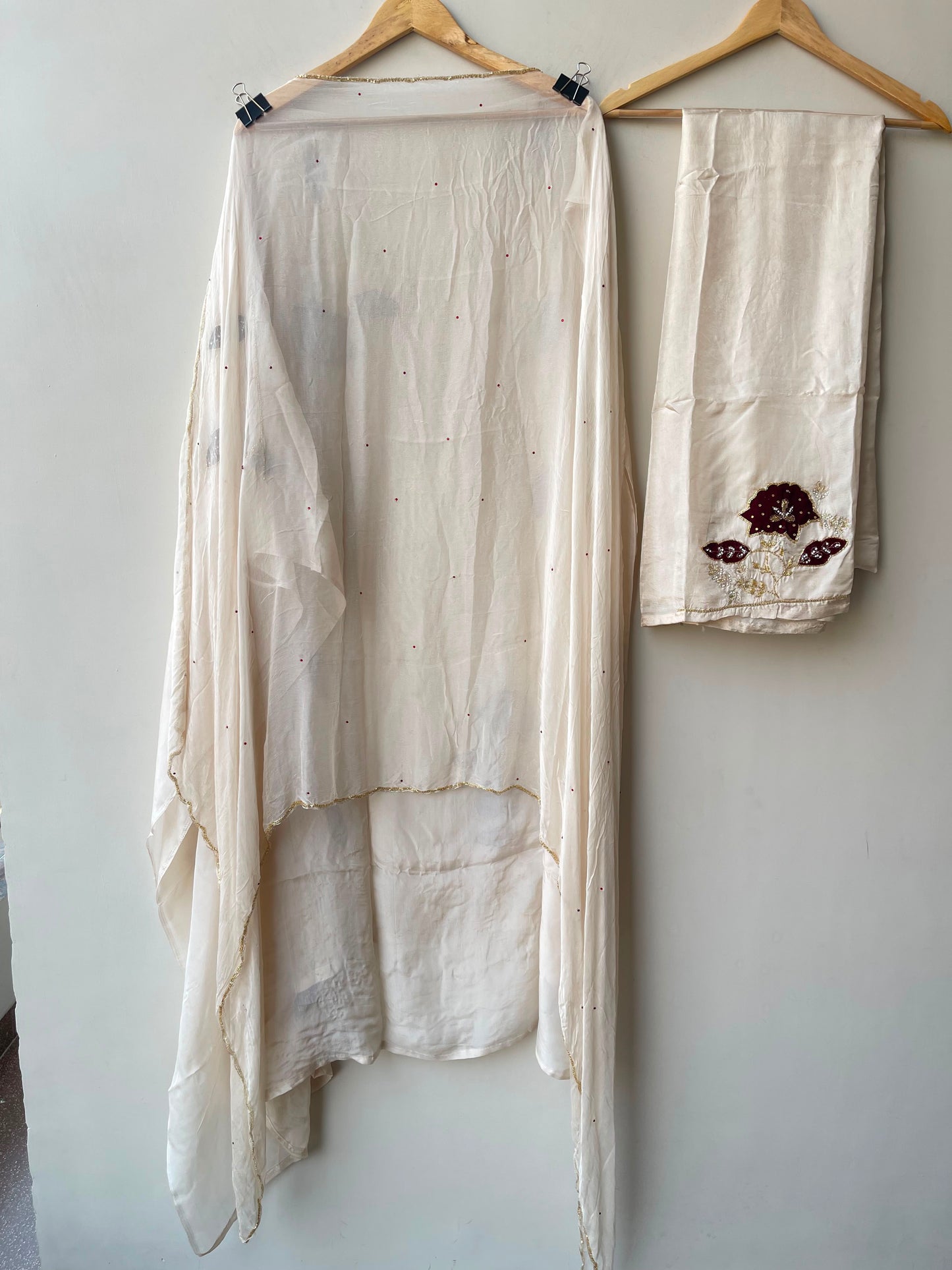 Organza fabric unstitched ladies suit Rc19115