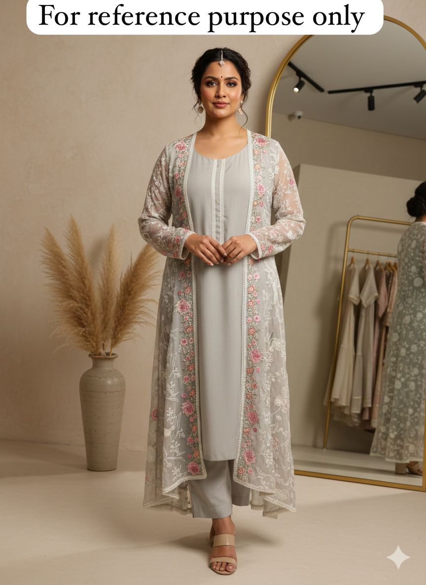 Pure organza unstitched ladies suit Rc18467 (b)