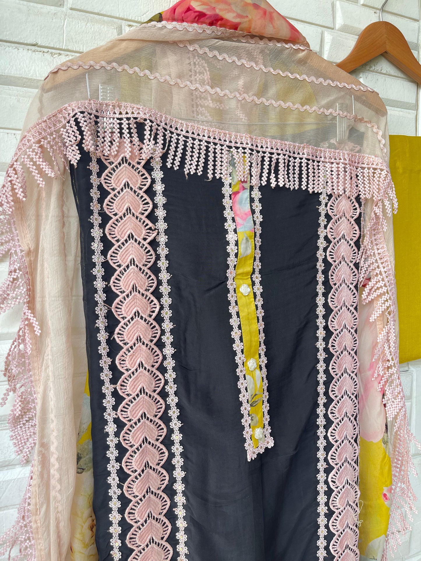 Organza unstitched ladies suit Rc17852 (b)