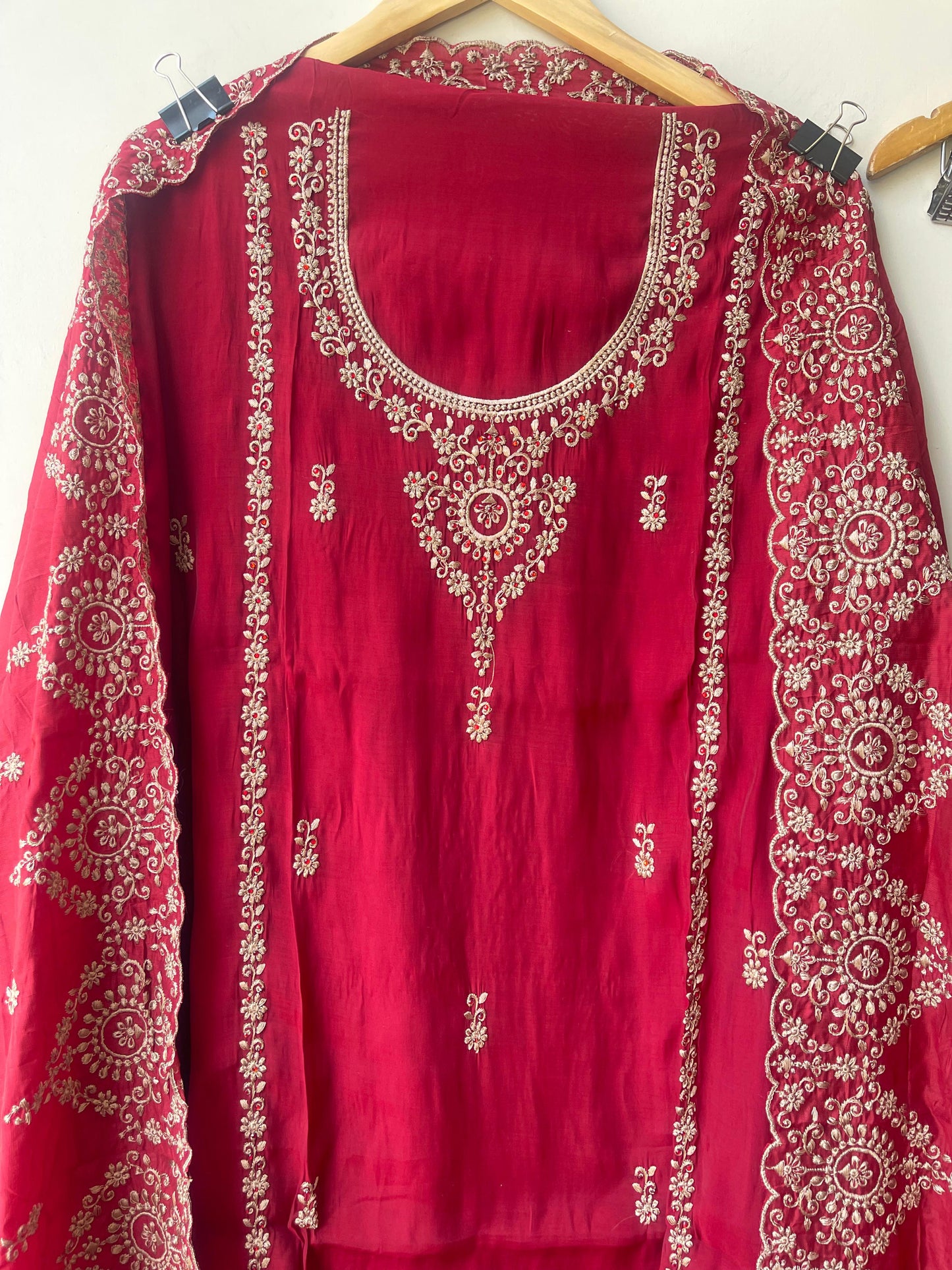 Super Soft Chanderi Silk Unstitched Ladies Suit RC18837 – view 5