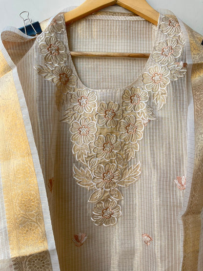 Self shimmer kota doriya unstitched ladies suit Rc19009