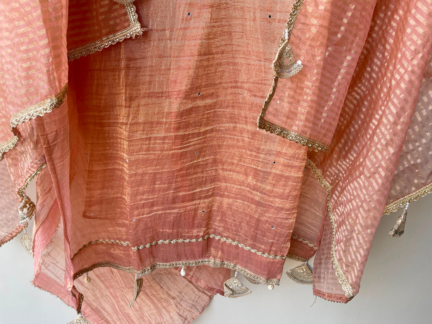Crushed shimmer tissue unstitched ladies suit Rc19280 (b)