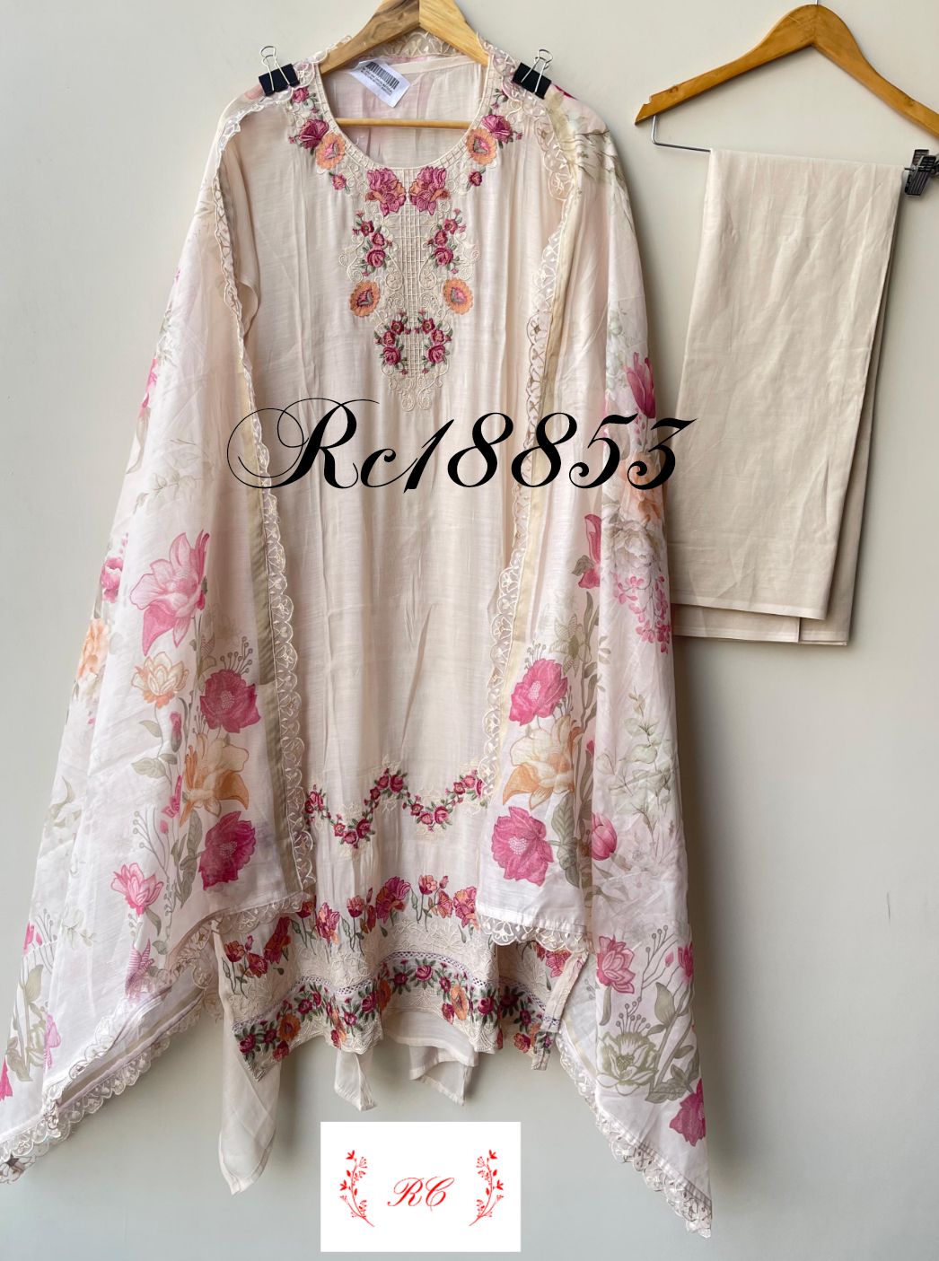 Mul Chanderi Unstitched Ladies Suit RC18853 – view 8