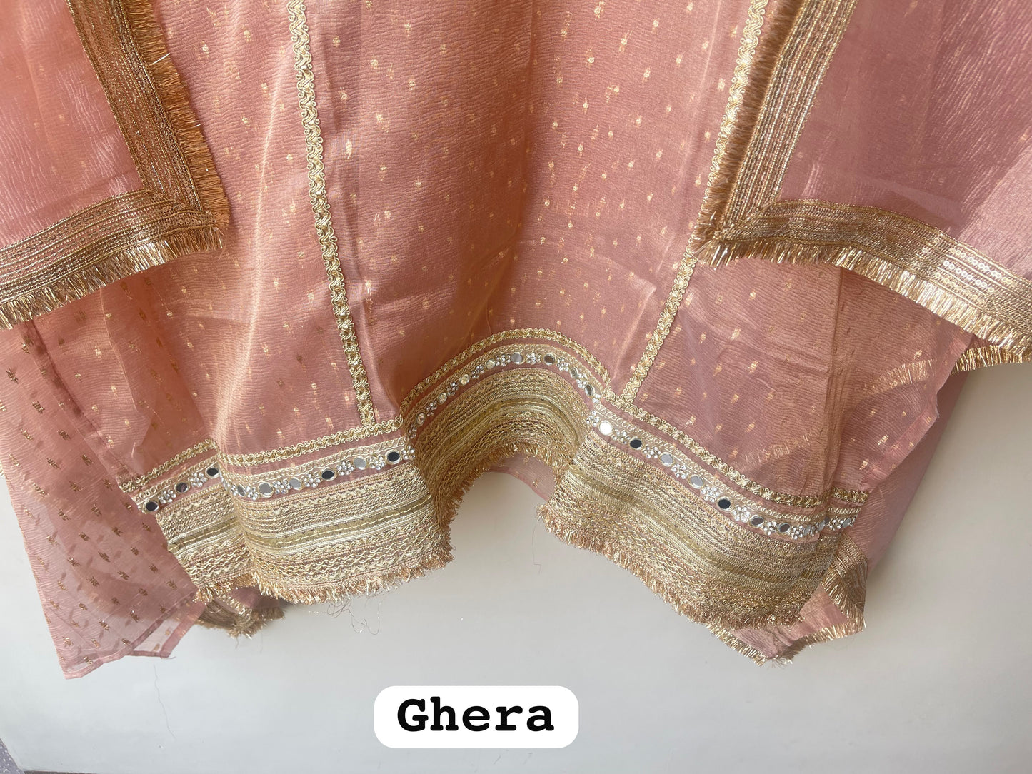 Banarsi shimmer tissue Embroidered Unstitched suit set