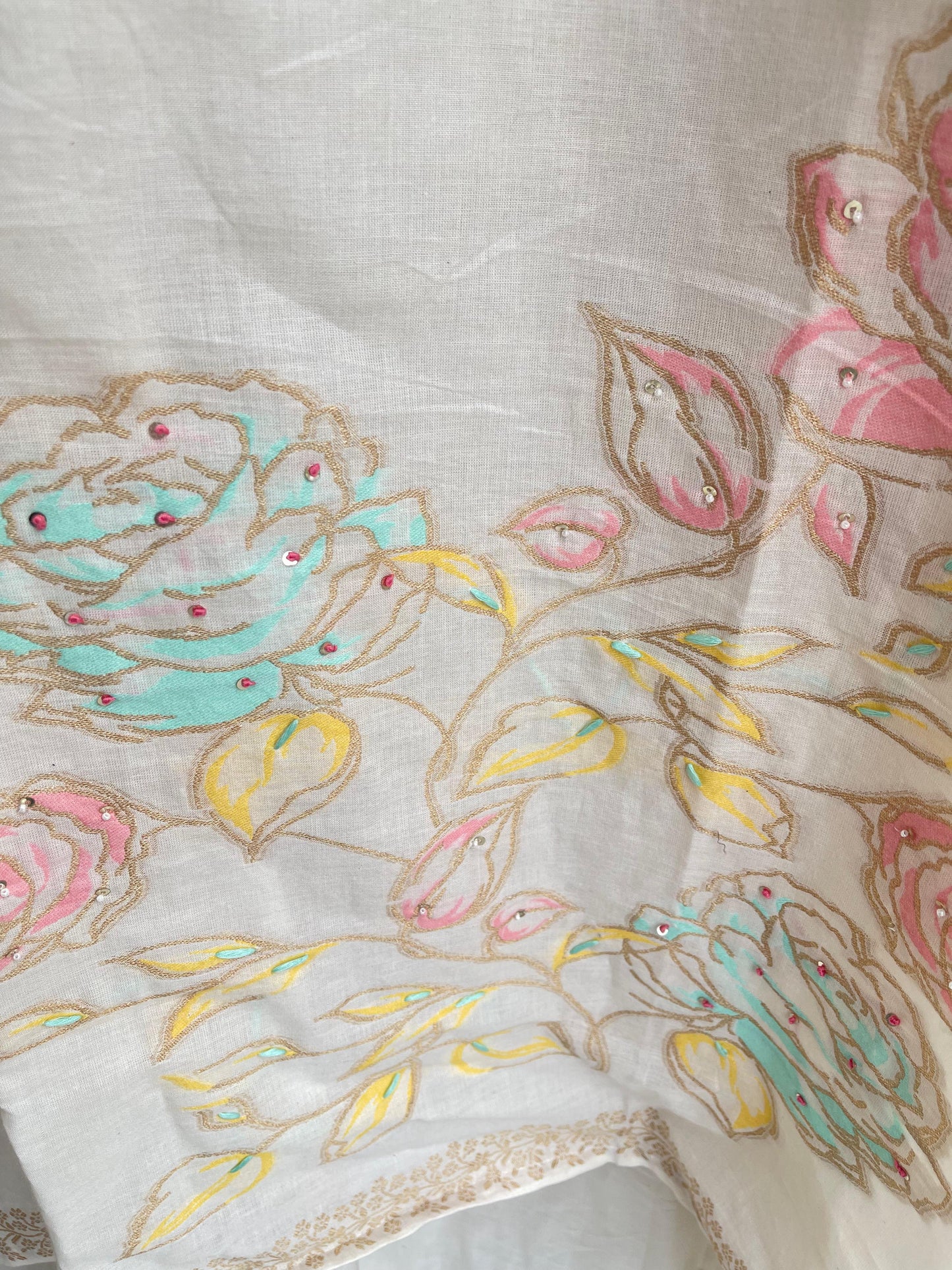 Khaadi linen unstitched ladies suit Rc18593