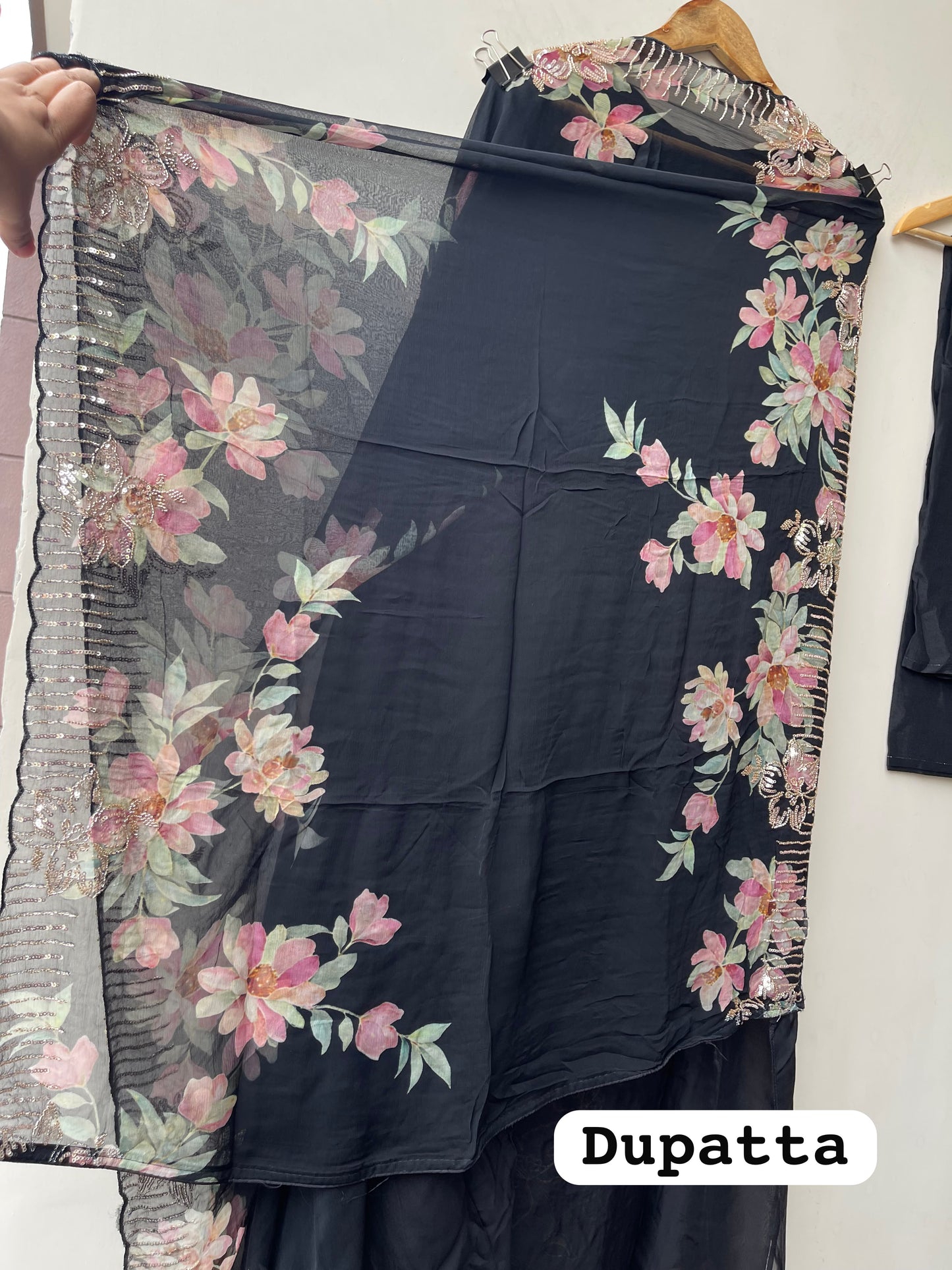 Pure organza unstitched ladies suit Rc19243 (b)