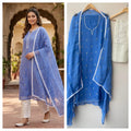 Tuile organza fabric ladies unstitched suit Rc19021