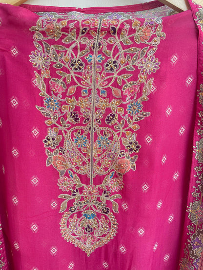 Organza unstitched ladies suit Rc17894