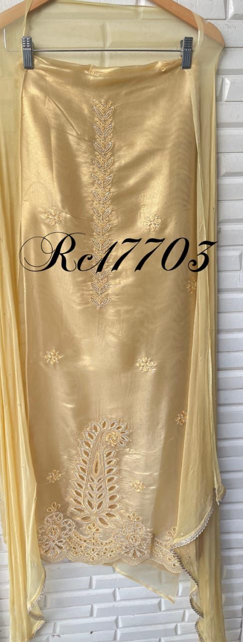 Shimmer paper silk unstitched ladies suit Rc17703 (c(