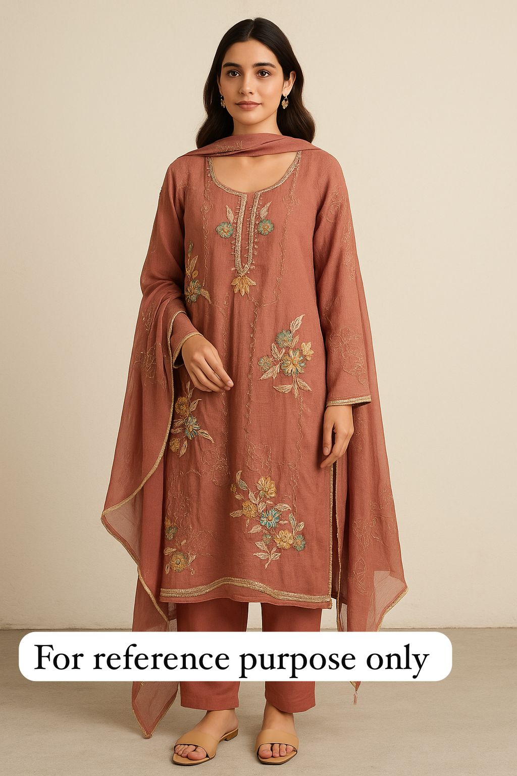 Self crushed shimmer chinon unstitched ladies suit Rc17788 (b)