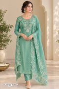 Shimmer Silk Organza Luxury Ensemble Unstitched Suit Set