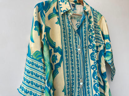 Satin crepe readymade stiched ladies shirt Rc19014 (a)