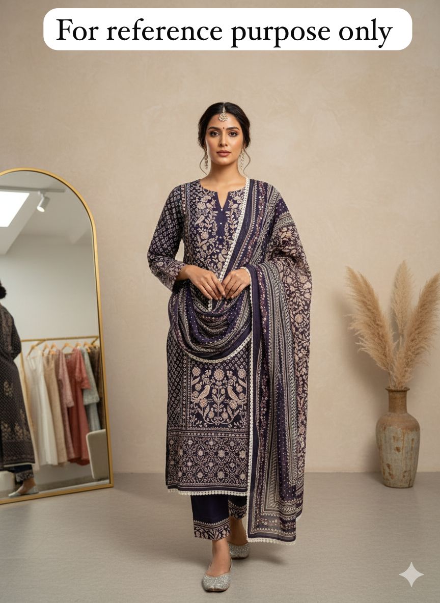 Cotton printed unstitched ladies suit Rc18478 (a)