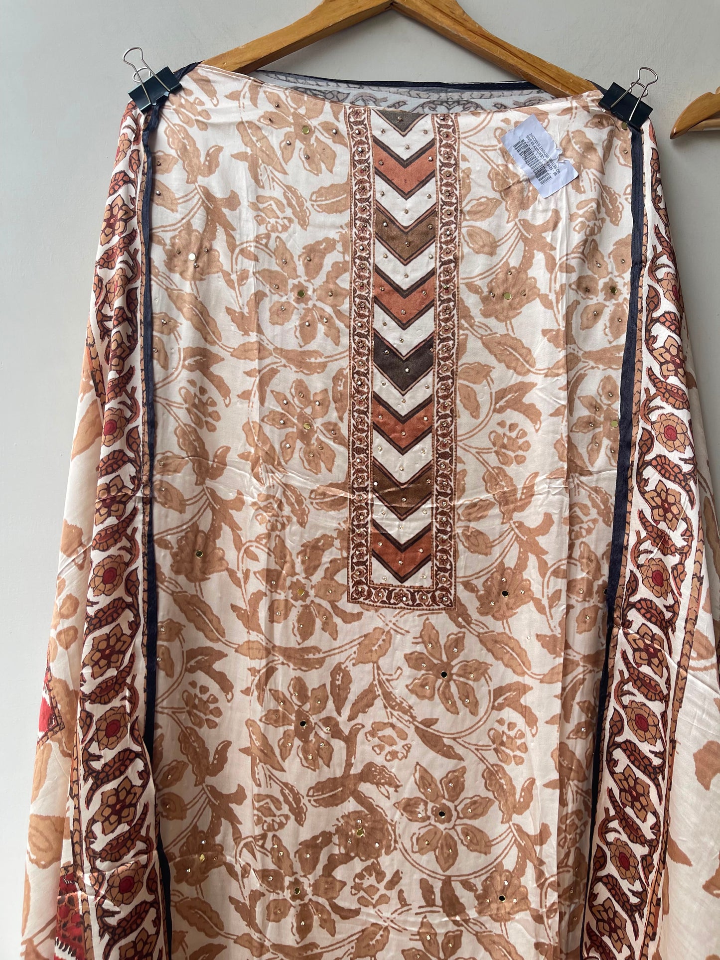 Gajji silk printed unstitched ladies suit Rc19229