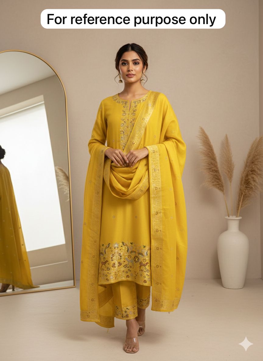 Banarasi silk unstitched ladies suit Rc18242 (c)