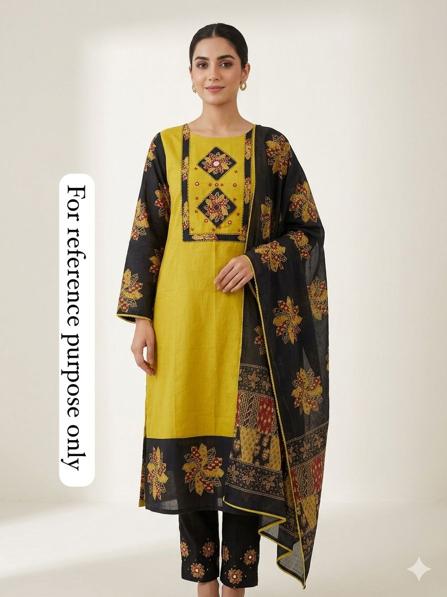 Cotton unstitched ladies suit Rc18759