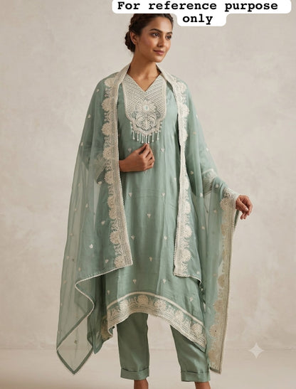 Chinnon fabric unstitched ladies suit Rc19031