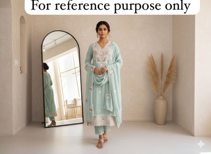 Mul chanderi unstitched ladies suit Rc18458 (d)