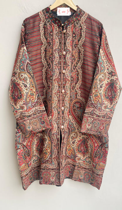 Jacquard woven stitched winter wear jacket  Rc17992