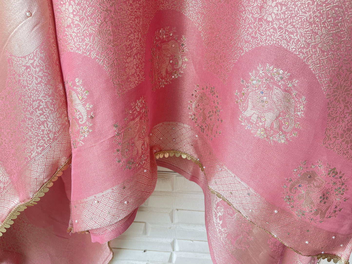 Finest banarasi silk unstitched ladies suit Rc17698