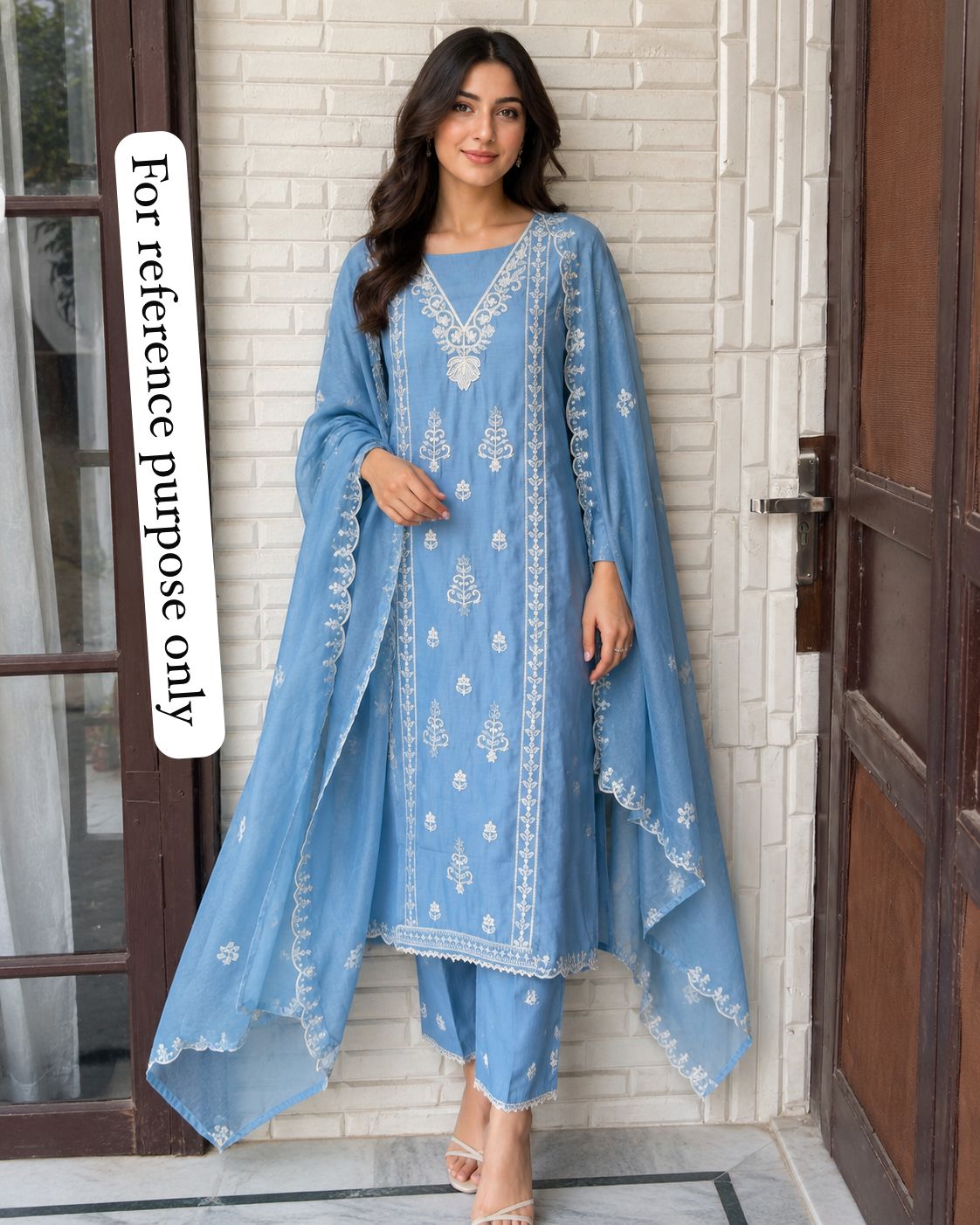 Mul Chanderi Unstitched Ladies Suit RC18826 – view 2