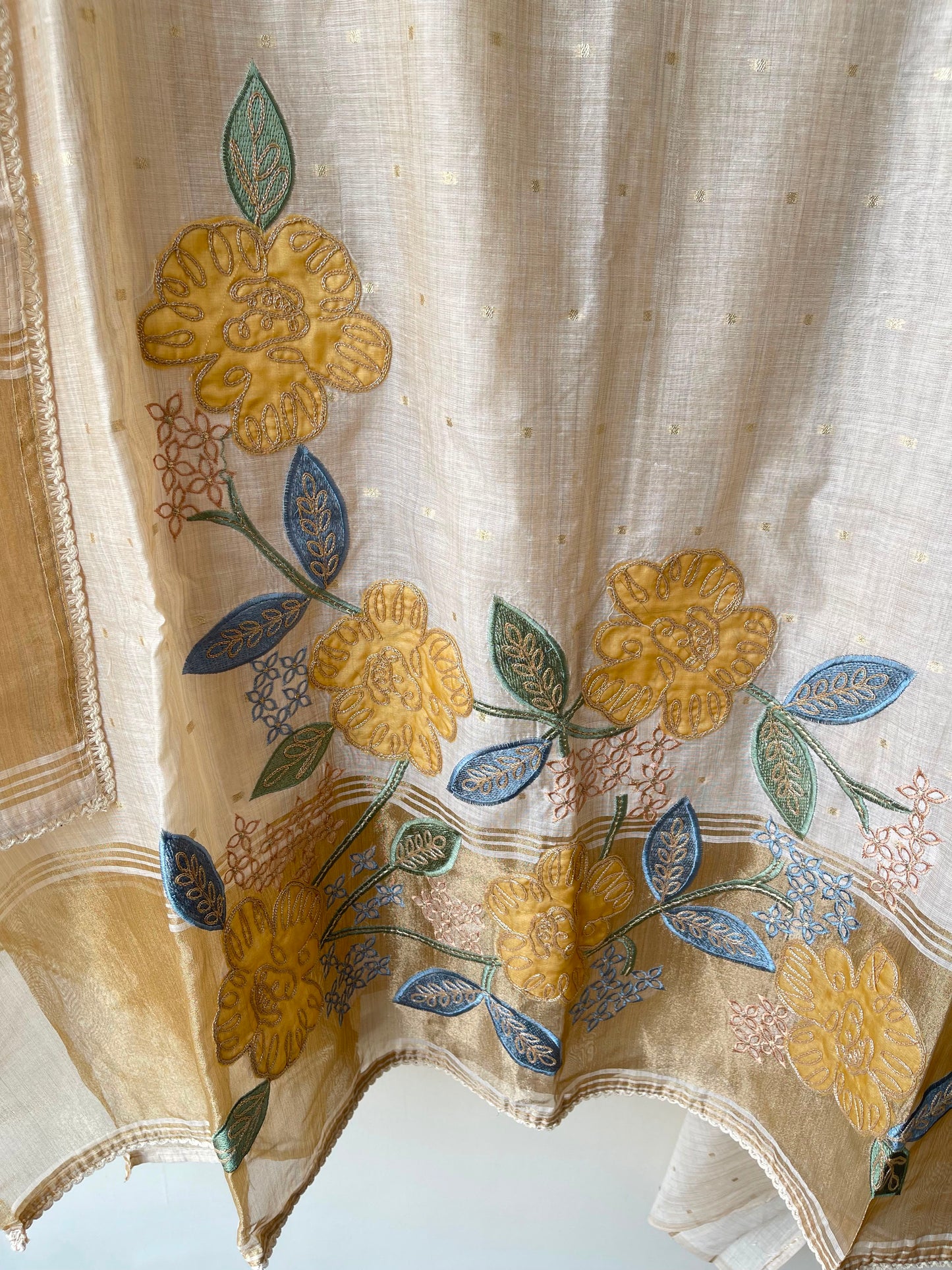 Banarsi mul chanderi ladies unstitched suit Rc19117