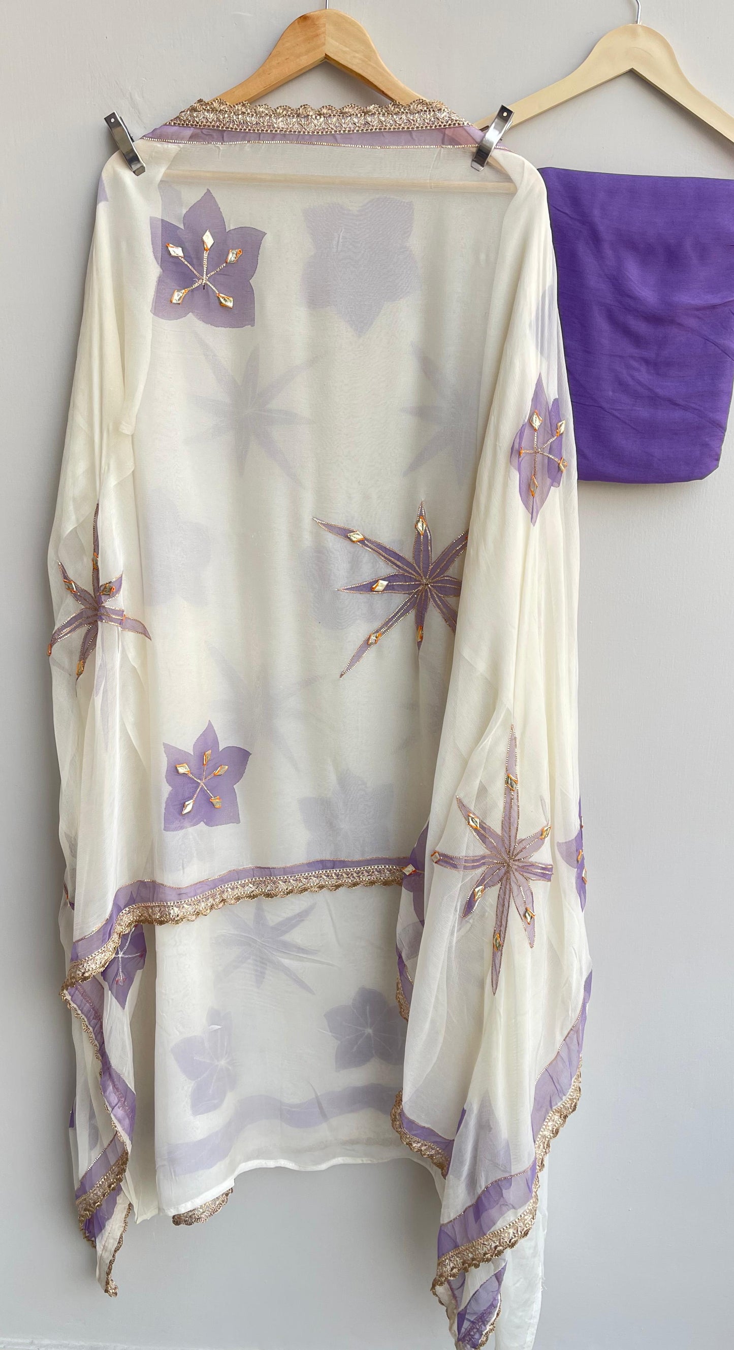 Organza unstitched ladies suit 17929 (b)