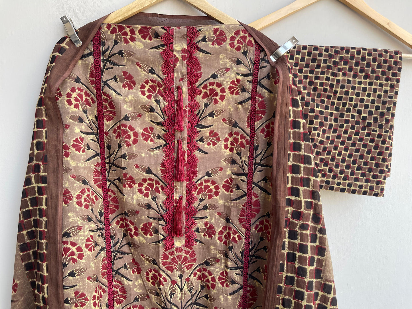 Cotton printed unstitched ladies suit Rc18540